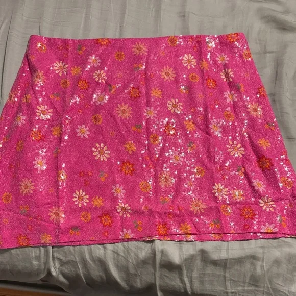 ✨ Farm Rio Sequin Mini Skirt Sz XL - Picture 5 of 7
